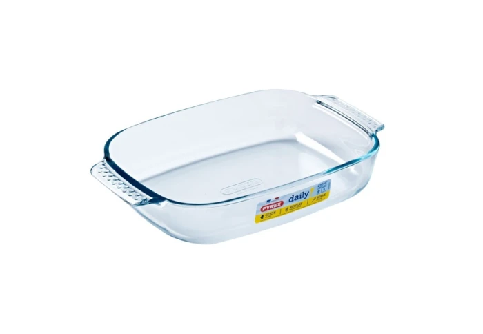 Прямокутна скляна форма для запікання Pyrex DAILY 230B000/3646 (31х20х6 см)