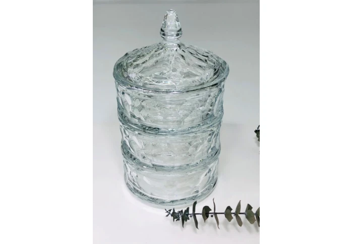 Конфетница-сахарница трехуровневая Olens Трио 102-009