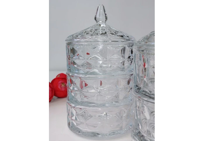 Конфетница-сахарница трехуровневая Olens Трио-2 102-010