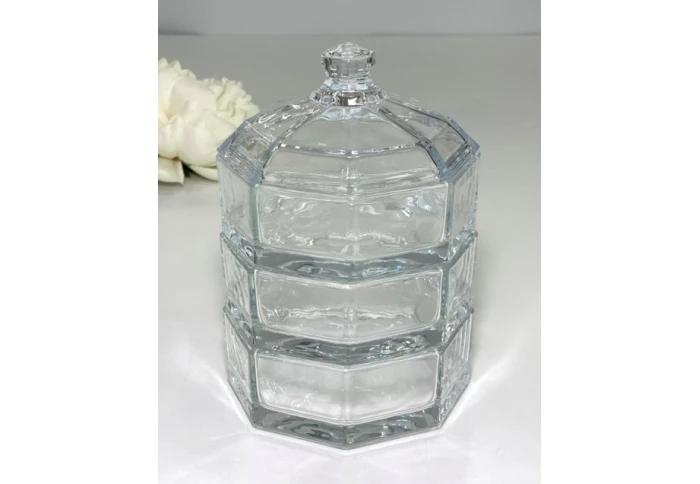 Цукерниця-цукорниця трирівнева Olens Квартет 102-015