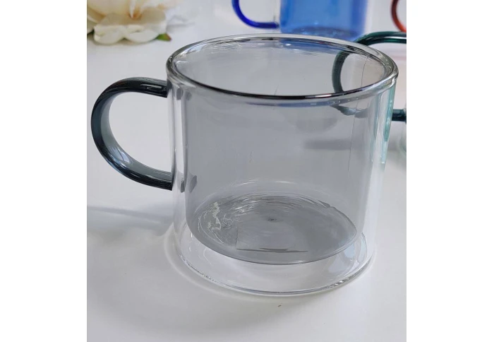 Стеклянная кружка с двойными стенками Эйфория прозрачная 102-237 (250 мл)