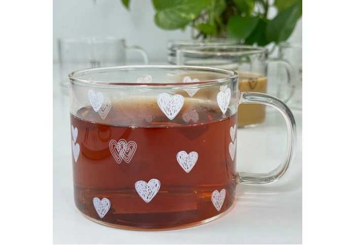 Кухоль скляний Велика любов Olens 102-792 (500 мл) Кухоль скляний Велика любов Olens 102-792 (500 мл)