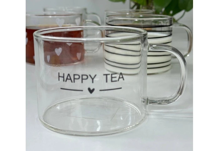 Кружка стеклянная Happy Tea Olens 102-800 (500 мл)