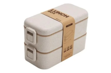Ланч бокс двухуровневый бежевый Olens 102-39-3 (1200 мл)