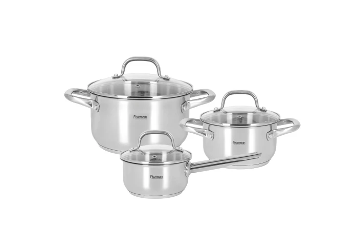 Набор посуды из нержавеющей стали Fissman FLORY 5836 (6 предметов)