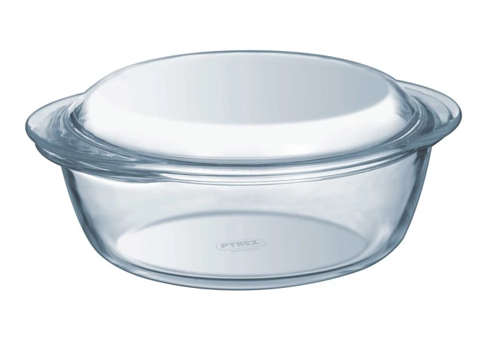 Стеклянная кастрюля жаропрочная Pyrex CLASSIC 208A000/7643 (2.2+0.8 л)