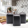 Набор емкостей для сыпучих Maestro MR-1676-3S-BLACK (3 шт)