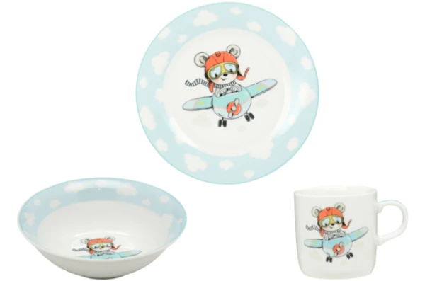 Набор детской посуды Limited Edition LITTLE PILOT C772 (3 предмета) Набор детской посуды Limited Edition LITTLE PILOT C772 (3 предмета)