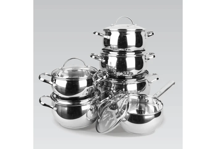 Набор кастрюль и ковш Maestro MR-3501-12 (12 предметов)