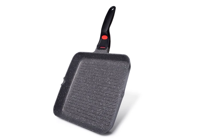 Квадратна сковорода-гриль зі знімною ручкою Fissman 4628 LA GRANITE (28x4,5 см) Квадратна сковорода-гриль зі знімною ручкою Fissman 4628 LA GRANITE (28x4,5 см)