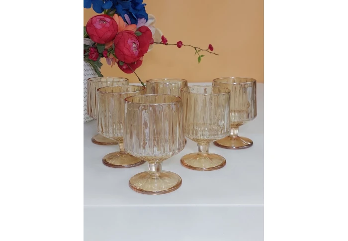 Набор бокалов Olens Янтарный Дюк 102-538 (220 мл 6 шт) Набор бокалов Olens Янтарный Дюк 102-538 (220 мл 6 шт)