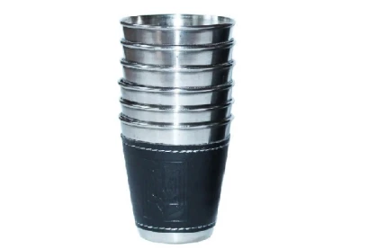 Набор дорожных стальных стопок в чехле Dynasty 10141 (50 мл) Набор дорожных стальных стопок в чехле Dynasty 10141 (50 мл)