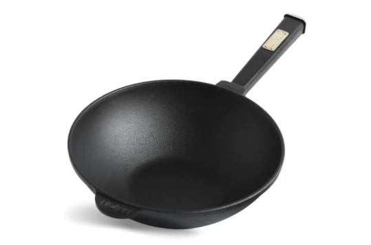 Сковорода чугунная с деревянной ручкой Black WOK Brizoll W26H (2,8 л) Сковорода чугунная с деревянной ручкой Black WOK Brizoll W26H (2,8 л)