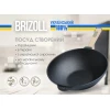 Чавунна сковорода з дерев'яною ручкою WOK Brizoll W24H (2,2 л)
