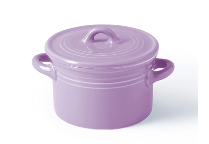 Кастрюля фарфоровая с крышкой Fissman 6179 (10х6 см)