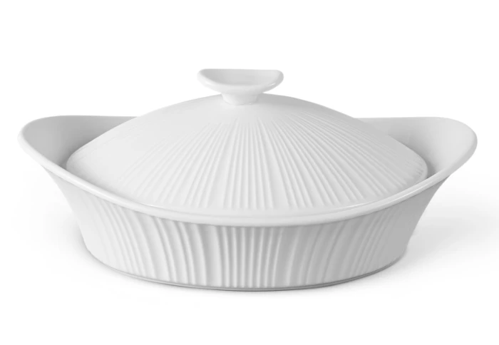 Форма для запекания овальная с крышкой Fissman 14179 ( 25х21,5х8 см 1,2 л)