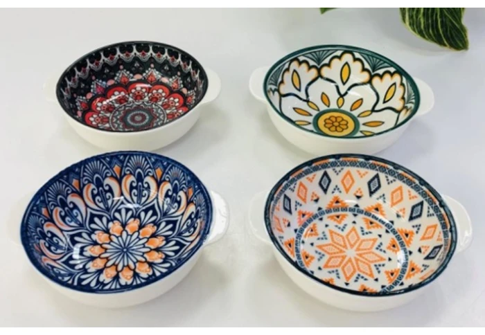 Салатник глубокий с ручками Тригір`я Olens 102-600 (600 мл) Салатник глубокий с ручками Тригір`я Olens 102-600 (600 мл)