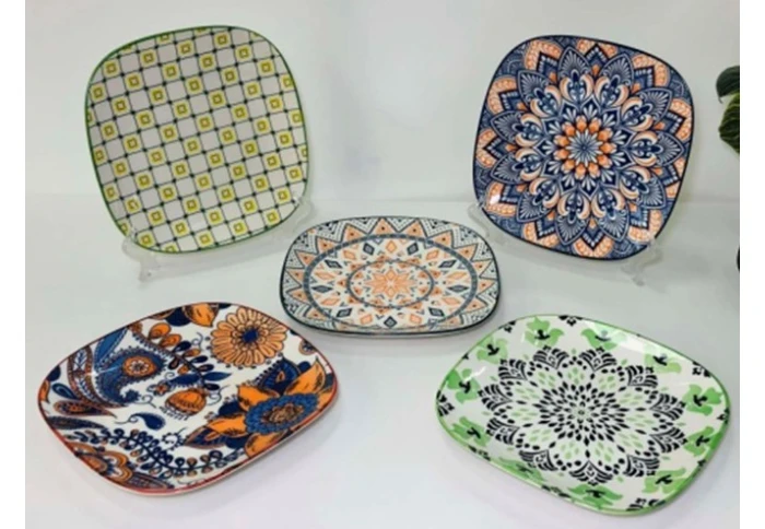 Тарілка керамічна квадратна Тригір`я 102-608 (21 см) Тарілка керамічна квадратна Тригір`я 102-608 (21 см)