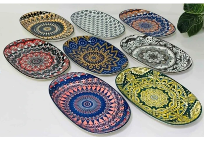 Тарелка керамическая овальная Тригір`я 102-609 (23 см) Тарелка керамическая овальная Тригір`я 102-609 (23 см)