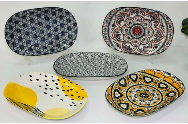 Тарелка керамическая овальная Тригір`я 102-610 (28 см) Тарелка керамическая овальная Тригір`я 102-610 (28 см)