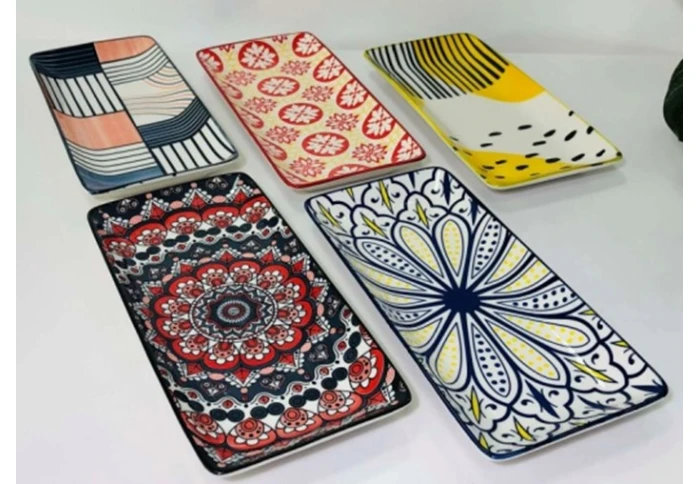 Тарілка керамічна прямокутна Тригір`я 102-612 (25 см)