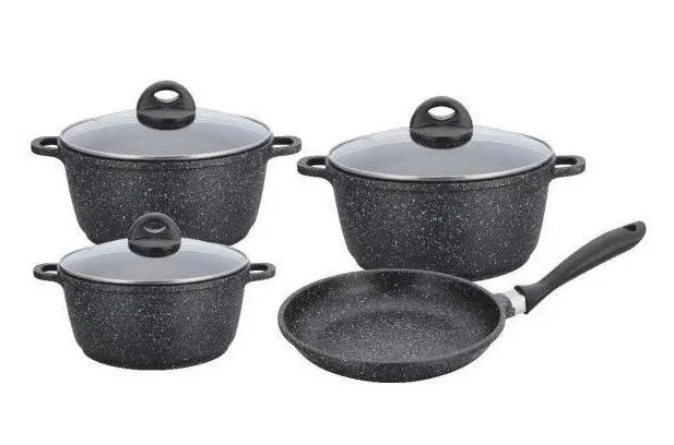 Набор посуды с мраморным покрытием Benson BN-100313 (7 предметов) Набор посуды с мраморным покрытием Benson BN-100313 (7 предметов)