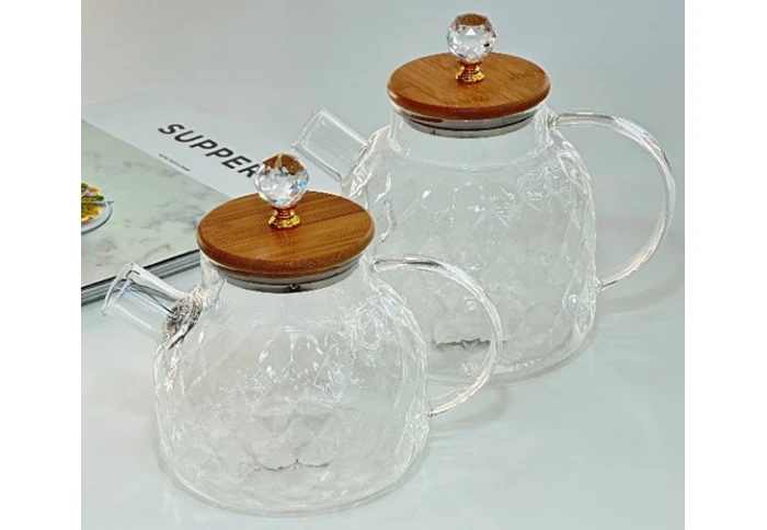 Чайник заварочный стеклянный Olens Ромбус 102-374 (1000 мл)