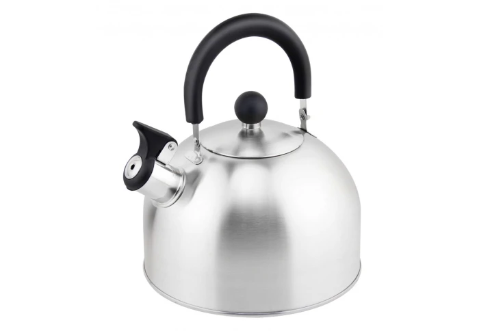 Чайник з нержавіючої сталі зі свистком і складною ручкою Con Brio СВ-412 (2,5 л) Чайник з нержавіючої сталі зі свистком і складною ручкою Con Brio СВ-412 (2,5 л)