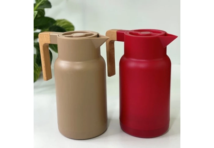 Термос кувшин с вакуумной стеклянной колбой Olens Дойч красный 102-392 (1 л) Термос кувшин с вакуумной стеклянной колбой Olens Дойч красный 102-392 (1 л)