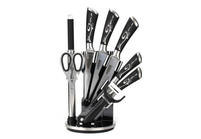 Набор ножей из нержавеющей стали с подставкой Benson BN-100403