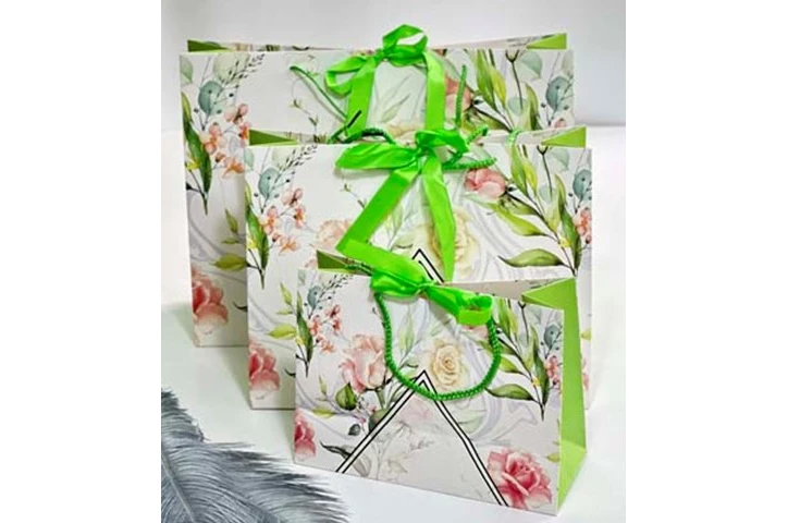 Пакет подарочный большой Розовый привет 102-266