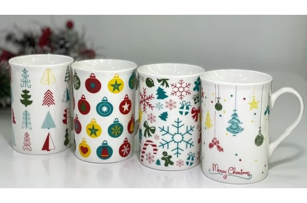 Кружка керамическая Новогодняя игрушка Olens 102-427 (350 мл) Кружка керамическая Новогодняя игрушка Olens 102-427 (350 мл)