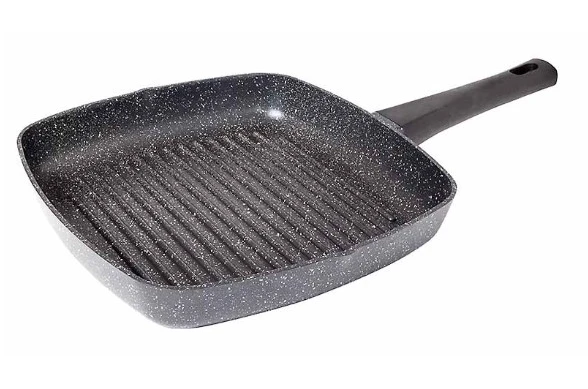 Сковорода гриль квадратна з ручкою Біол 28144П (28х28 см) Сковорода гриль квадратна з ручкою Біол 28144П (28х28 см)