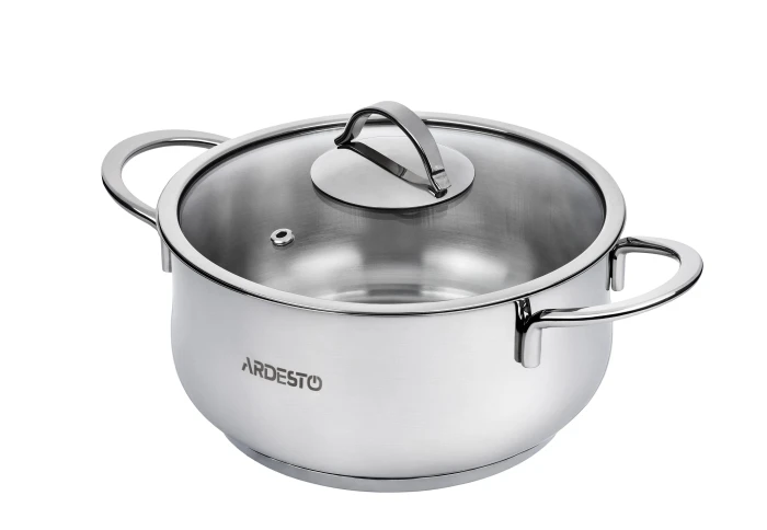Каструля з нержавіючої сталі Ardesto Black Mars AR0743S (4,3 л)