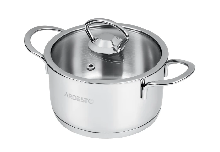Каструля з нержавіючої сталі Ardesto Luna AR0612S (1,2 л) Каструля з нержавіючої сталі Ardesto Luna AR0612S (1,2 л)