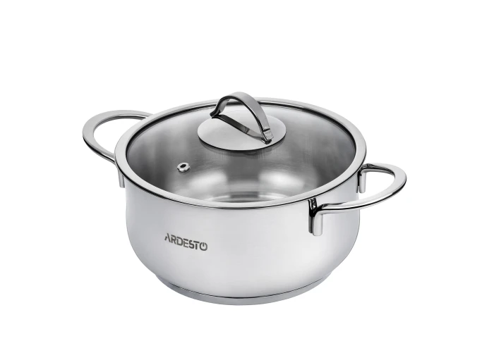 Каструля з нержавіючої сталі Ardesto Black Mars AR0718S (1,8 л)