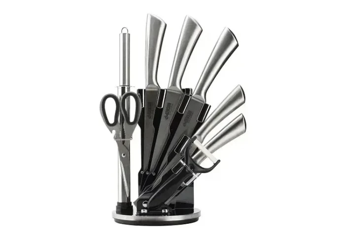 Набор ножей из нержавеющей стали с подставкой Benson BN-100415 Набор ножей из нержавеющей стали с подставкой Benson BN-100415