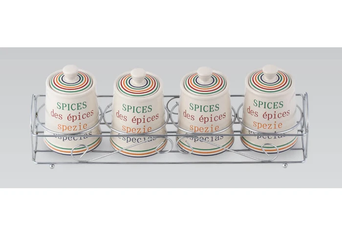 Набір для спецій керамічний на підставці Maestro MR 20031-04CS