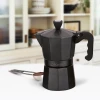 Гейзерна алюмінієва кавоварка на 3 чашки Maestro MR-1666-3-BLACK