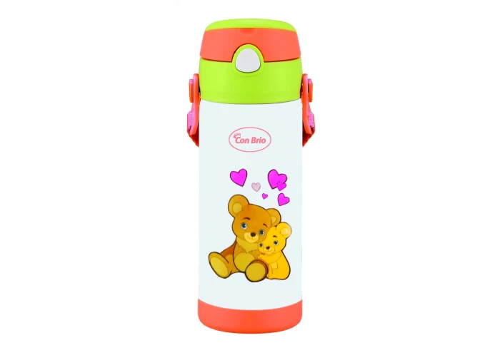 Термокружка детская с трубочкой рисунок Медведь Con Brio CB-391 (350 мл) Термокружка детская с трубочкой рисунок Медведь Con Brio CB-391 (350 мл)