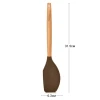 Лопатка силіконова з дерев'яною ручкою Fissman Chefs Tools 1460 (31,5 см)