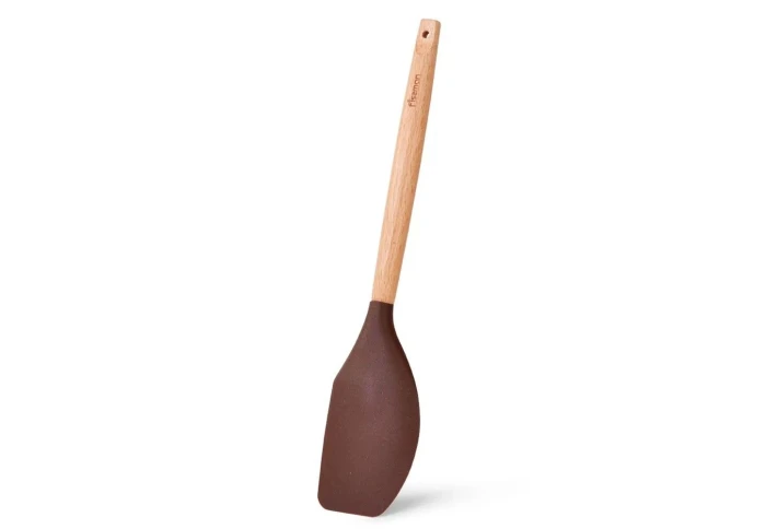 Лопатка силіконова з дерев'яною ручкою Fissman Chefs Tools 1460 (31,5 см)