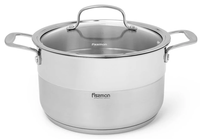 Каструля з нержавіючої сталі Fissman Nordia 5374 (6,4 л) Каструля з нержавіючої сталі Fissman Nordia 5374 (6,4 л)