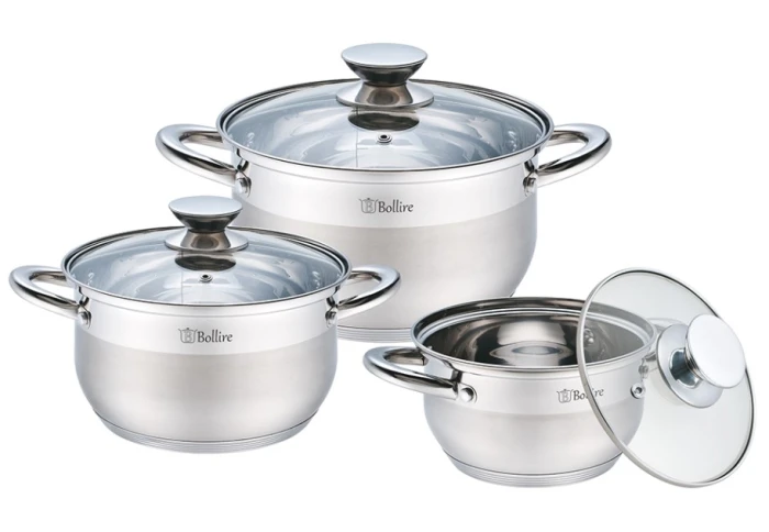 Набор кастрюль Bollire BR-4001 (6 предметов)