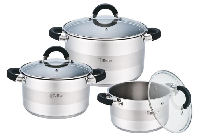 Набор кастрюль Bollire BR-4002 (6 предметов)