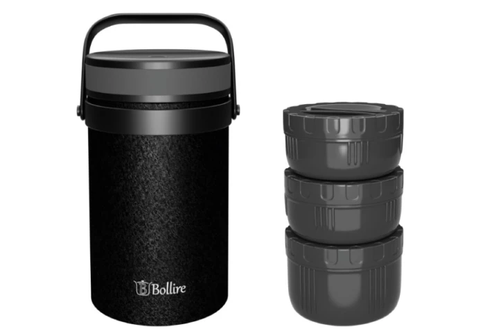 Пищевой термос с контейнерами Bollire BR-3507 (1,5 л) Пищевой термос с контейнерами Bollire BR-3507 (1,5 л)