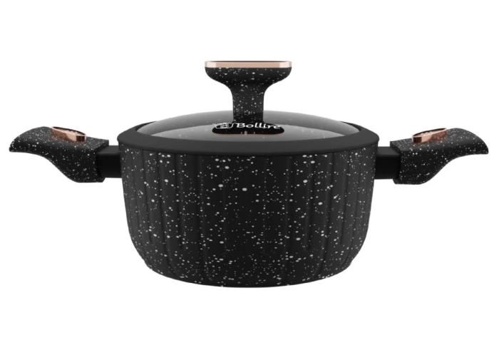 Каструля з антипригарним мармуровим покриттям Bollire Sicilia BR-1502 (2,4 л)