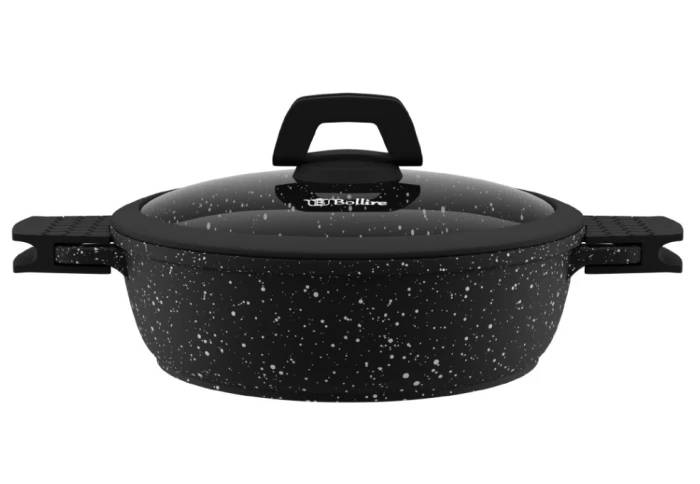 Сотейник с мраморным покрытием и крышкой Bollire TORINO BR-1616 (32 см) Сотейник с мраморным покрытием и крышкой Bollire TORINO BR-1616 (32 см)