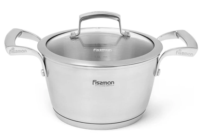 Маленька каструля з нержавіючої сталі Fissman Millenium 5361 (1,5 л)