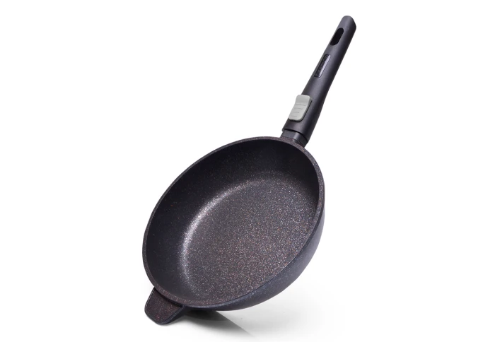 Глубокая сковорода со съемной ручкой Fissman Rebusto 4228 (24x6,5 см)